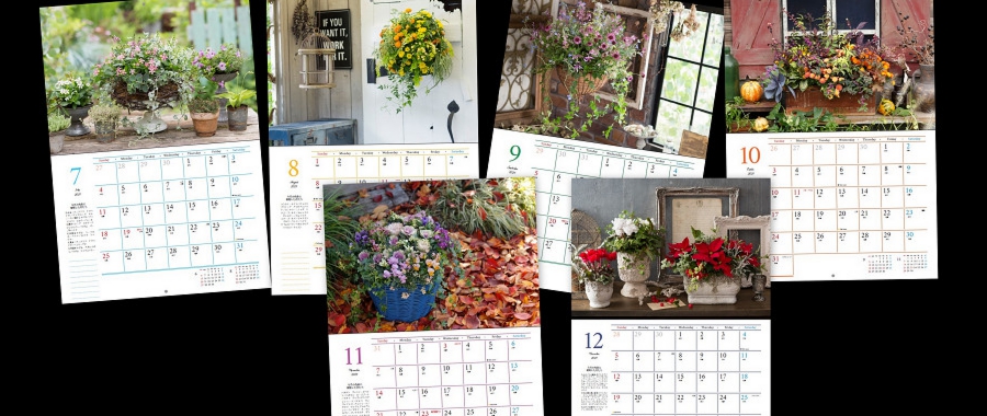 21年カレンダー 12ヶ月の小さな花のある暮らし21 Flowers Plants フローラ黒田園芸